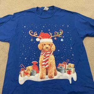 Christmas dog tee